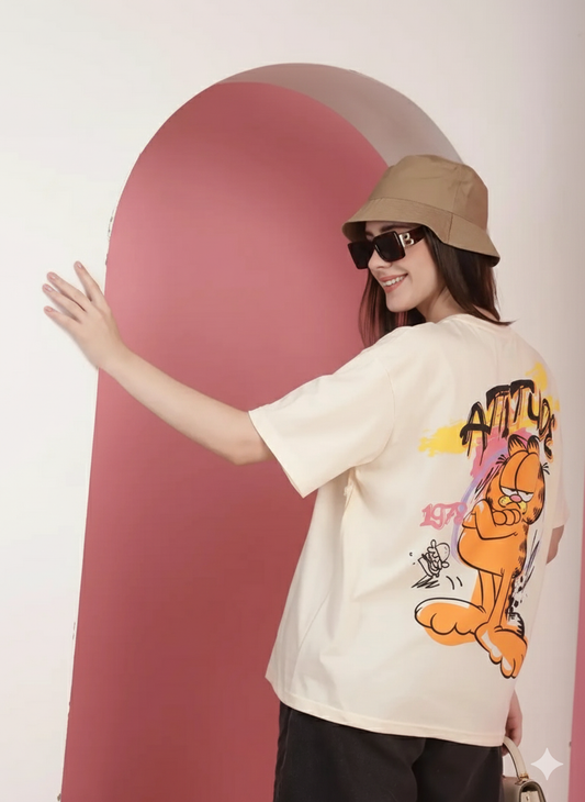 Women's Cotton printed oversize t-shirt